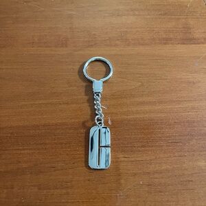 Silver Clinique Keychain